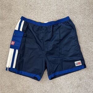 Chaps Ralph Lauren Navy Swim Trunks XL Mesh Lined Beach Shorts